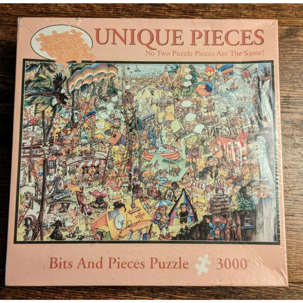 Unique Bits and Pieces 3000 Piece Jigsaw Puzzle for Adults "Crazy BBQ" SEALED
